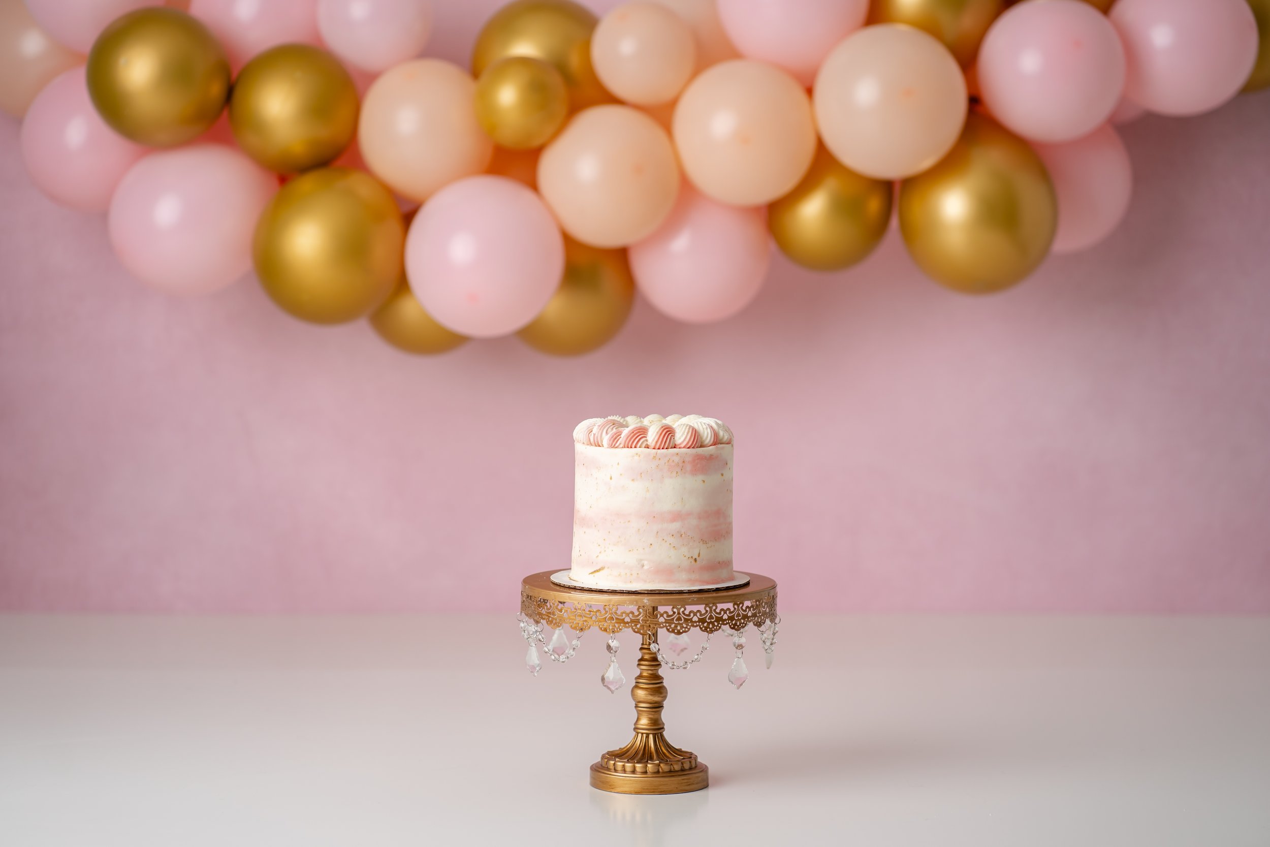 Pink and Gold Cake Smash